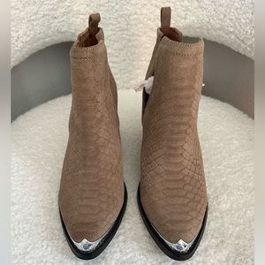 Free People Brown Booties. Size 8. New. Never worn.